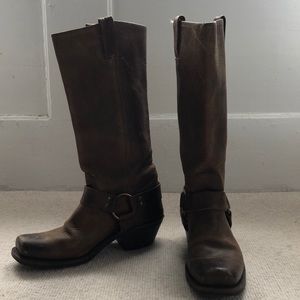Tall Frye Harness Boot in Cognac size 8.5